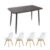 Comedor Murcia + 4 Sillas Frankfurt
