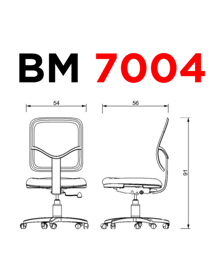 BM 7004 N - FT Silla secretarial 7004