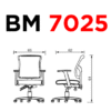 Silla secretarial 7025