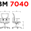 Silla ejecutiva 7040 N