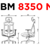 Silla ejecutiva 8350 N - Negra