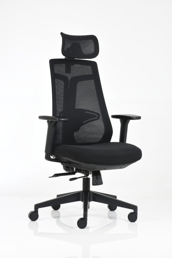 Silla oficina BM 8350 N - OM Mobiliario Silla ejecutiva 8350 N - Negra