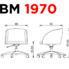 Silla para interiores con ruedas - BM 1970