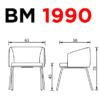 Sillón individual de 4 patas - BM 1990