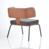 Sillón individual con respaldo tipo concha cuadrada - BM 1995