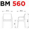 Silla de visita BM 560