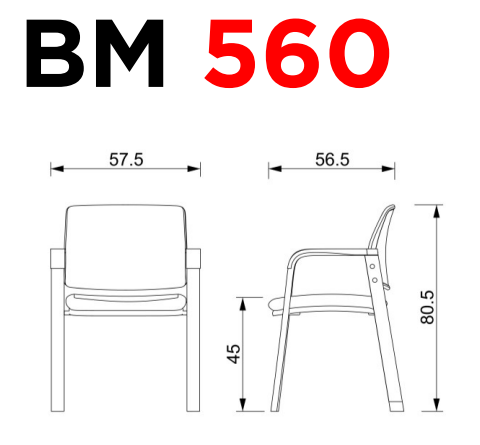 Silla de visita BM 560