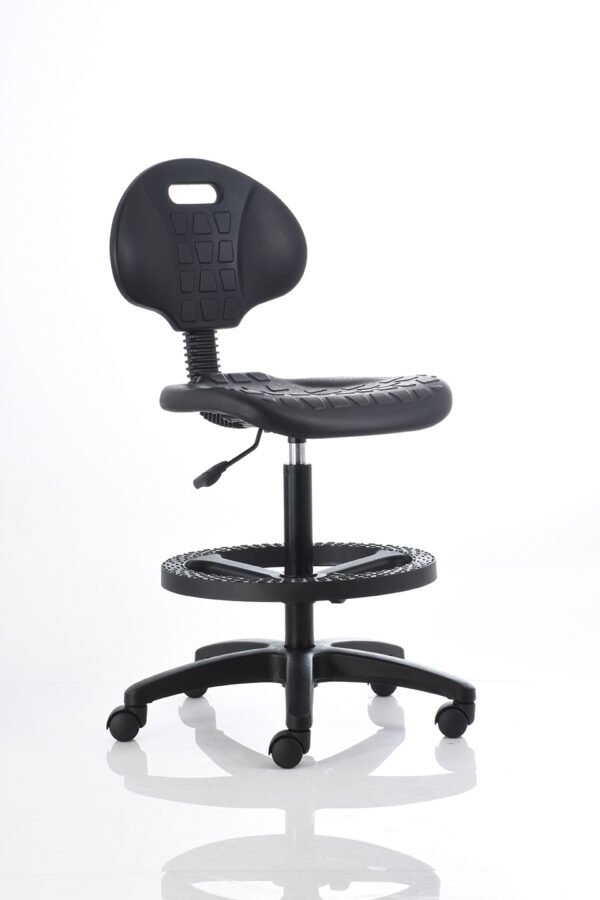 Banco alto de trabajo. BM 605 - Color negro.