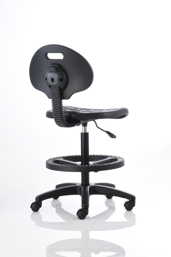 Banco alto de trabajo. BM 605 - Color negro.