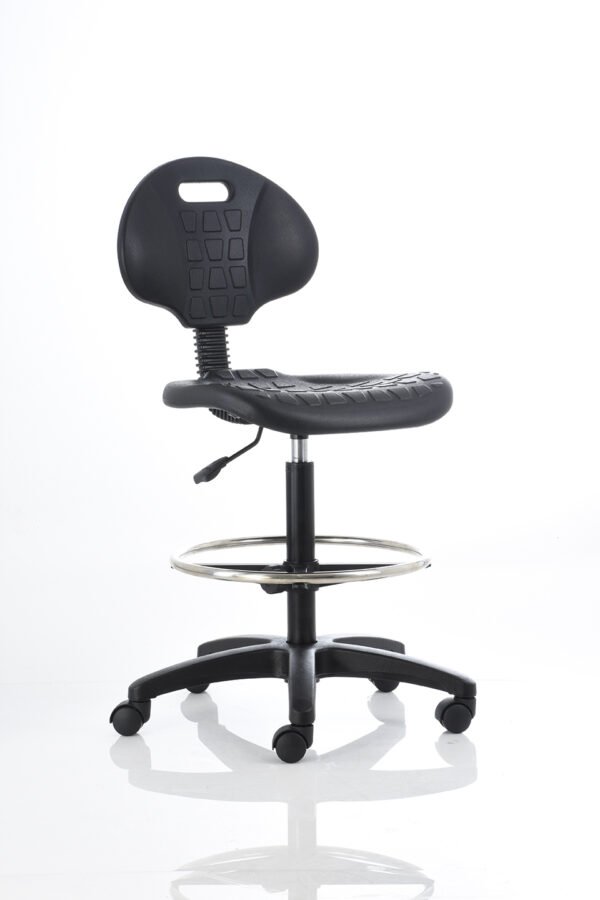 Banco alto de trabajo. BM 605 - Color negro.