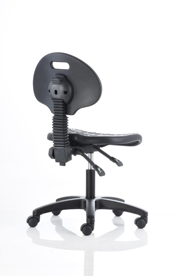 BM 606 PL - OM Mobiliario Banco industrial Banco de trabajo bajo, secretarial - Reclinable - BM 606 PL