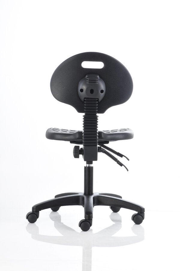 BM 606 PL - OM Mobiliario Banco industrial Banco de trabajo bajo, secretarial - Reclinable - BM 606 PL