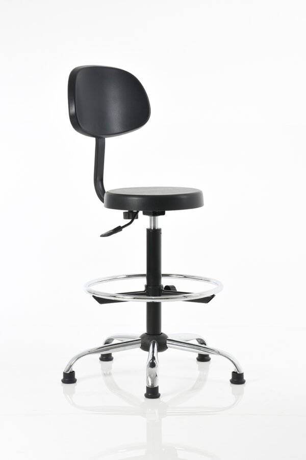 BM 616 - OM Mobiliario banco industrial Banco alto de poliuretano inyectado - BM 616