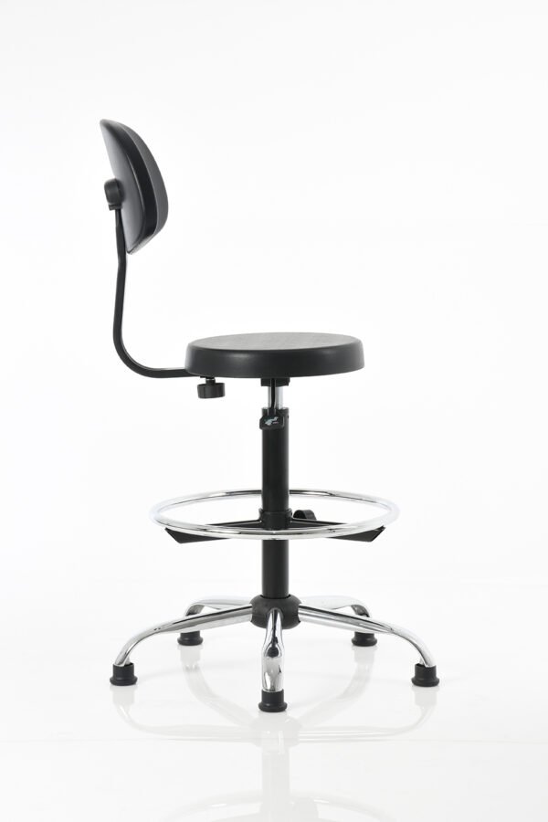 BM 616 - OM Mobiliario banco industrial Banco alto de poliuretano inyectado - BM 616