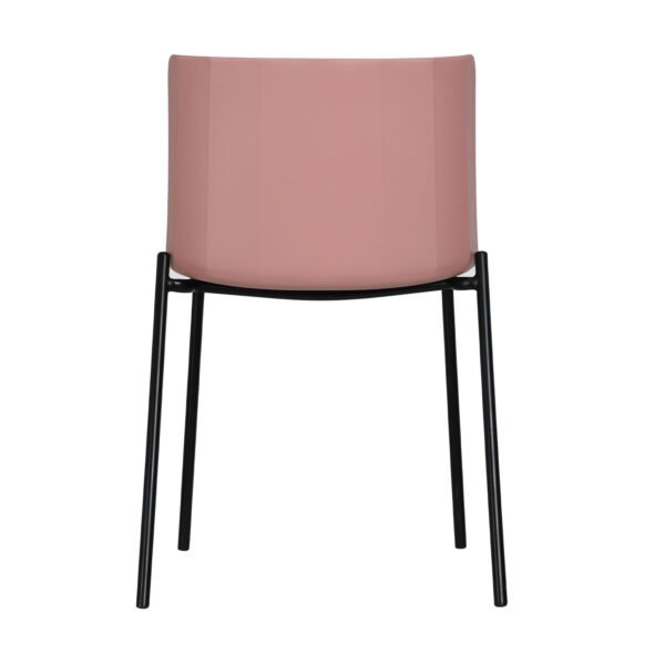 SILLA COLOMBO - OM Mobiliario Silla Colombo - Gris/ Coral