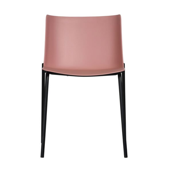 SILLA COLOMBO - OM Mobiliario Silla Colombo - Gris/ Coral