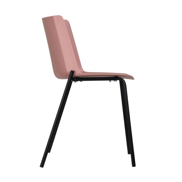 SILLA-HOGAR-COLOMBO-821-CORAL-LATERAL Silla Colombo - Gris/ Coral