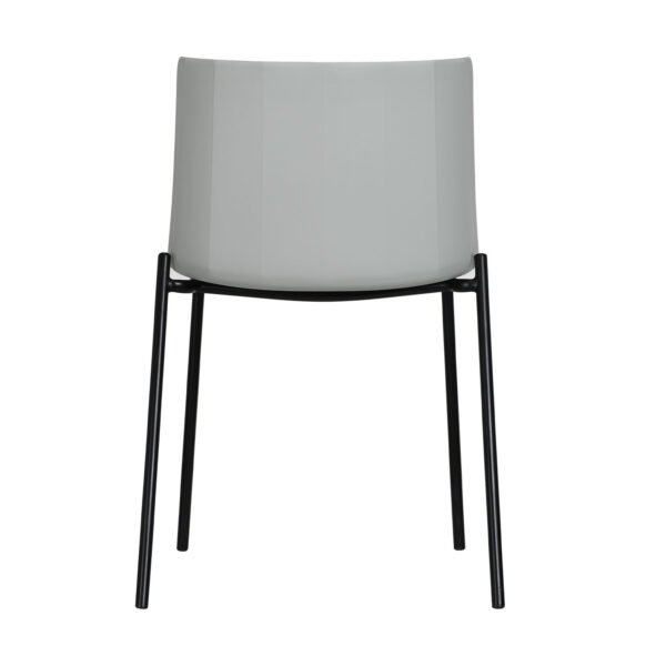 SILLA COLOMBO - OM Mobiliario Silla Colombo - Gris/ Coral