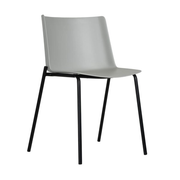 SILLA COLOMBO - OM Mobiliario Silla Colombo - Gris/ Coral