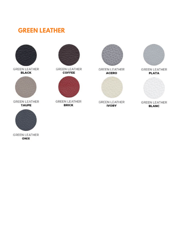 Tapizados Green Leather Silla Directiva - BM 1601 - Respaldo medio.