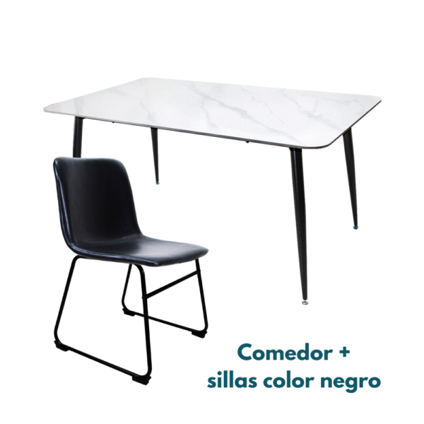 Comedor Sora + 6 o 4 Sillas Phoenix