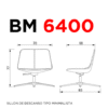 BM 6400 - OM Mobiliario silla oficina residencial interiores