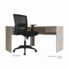Combo silla ejecutiva Bilbao + Escritorio en L Fenix - Oficina - OM Mobiliario - Roble