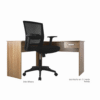 Combo silla ejecutiva Bilbao + Escritorio en L Fenix - Oficina - OM Mobiliario - Roble