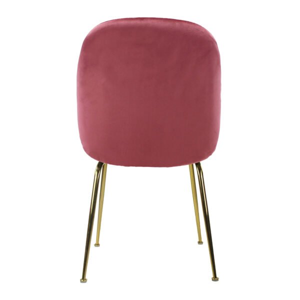 Silla de comedor tela tipo terciopelo - OM Mobiliario