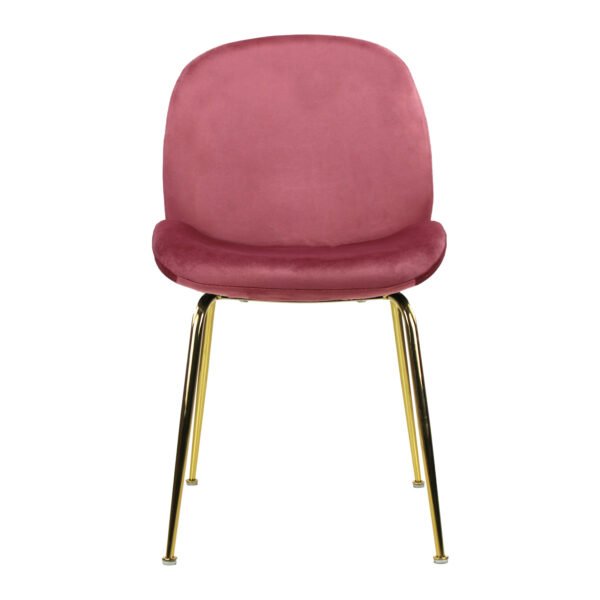 Silla de comedor tela tipo terciopelo - OM Mobiliario