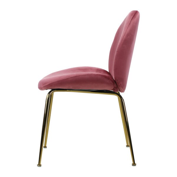 Silla de comedor tela tipo terciopelo - OM Mobiliario
