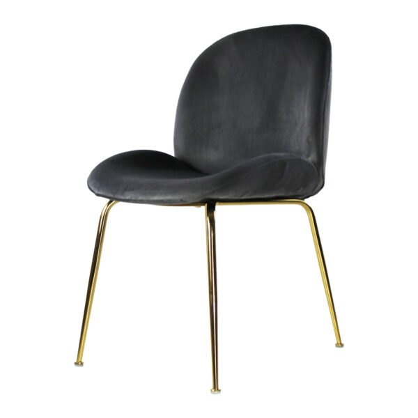 Silla de comedor tela tipo terciopelo - OM Mobiliario