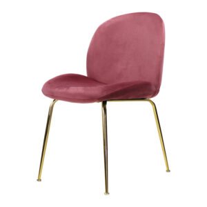 Silla de comedor tela tipo terciopelo - OM Mobiliario