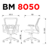 Silla ejecutiva BM 8050 - OM Mobiliario - 6