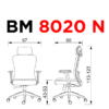 Silla OM 8020 - Ejecutiva ergonómica de oficina - OM Mobiliario Silla OM 8020 - Ejecutiva ergonómica de oficina - OM Mobiliario