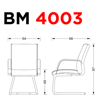Silla sillón de visita o directivo - OM 4003