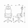 BM-8030 medidas - OM Mobiliario Silla-ejecutiva-de-oficina-OM-Mobiliario-N- Oficina, ejecutiva, home office, silla, mobiliario